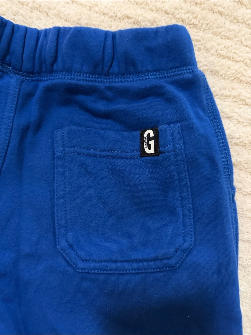Gymboree Royal Blue Jogger Sweatpants with White Drawstring